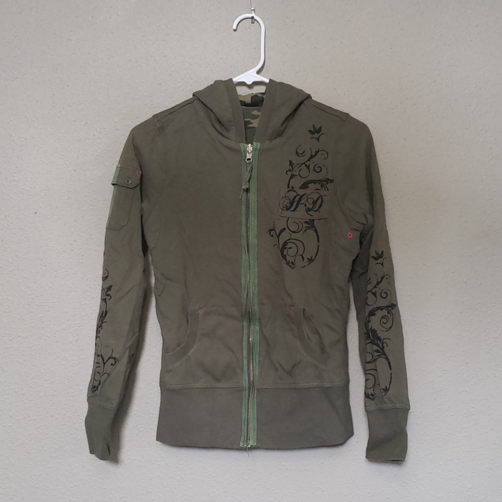 Reversible Harley Davidson Hoodie